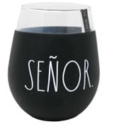 Wholesale - 22oz SENOR WINE GLASS WITH BLACK SILICONE SLEEVE, UPC: 840104993248